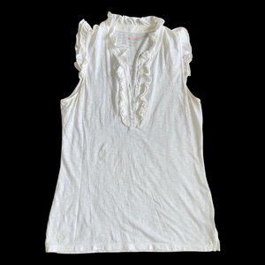 Lilly Pulitzer Ruffle Collar Top